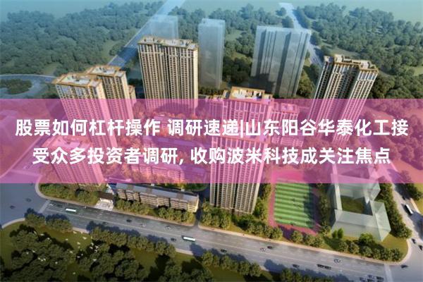 股票如何杠杆操作 调研速递|山东阳谷华泰化工接受众多投资者调研, 收购波米科技成关注焦点