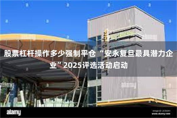 股票杠杆操作多少强制平仓 “安永复旦最具潜力企业”2025评选活动启动